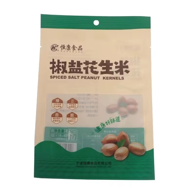 食品包装のためのシッパー付きのカスタム透明紙スタンドアップポケット