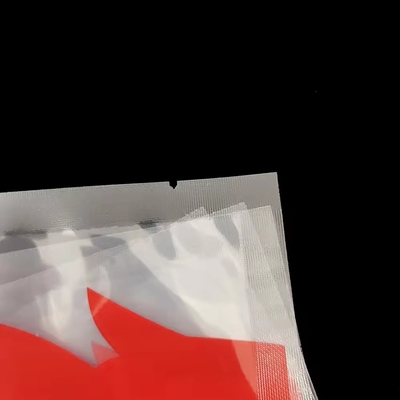 カスタムプリントされた三面シールバッグ ナイロン 冷凍食品節約用 プラスチック真空シールバッグ 肉食用