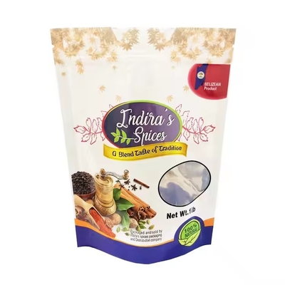 再閉塞可能なシッパー食品包装袋 スタンドアップポック カスタムスパイス粉末包装 プラスチック袋