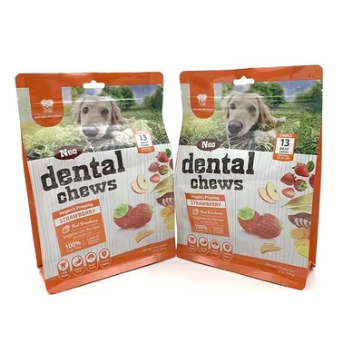 8 面 密封 リートート プラスチック 犬用 包装 トリート 飼料 猫用  Zip 収納 サイド ガッセット スタンドアップ 袋 ペット用 食品