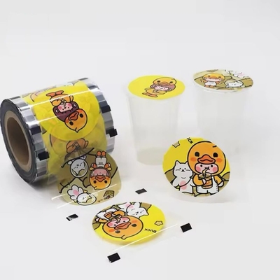カスタムバブルティーシールフィルム プラスチックカップ紙シールフィルム PPカップ紙カップ