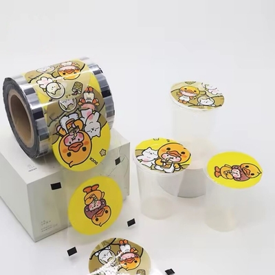 カスタムバブルティーシールフィルム プラスチックカップ紙シールフィルム PPカップ紙カップ