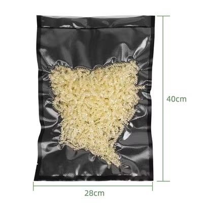 テクスチャとプレッシャー付きの真空袋 食品節約用真空シール袋 透明/黒い真空袋