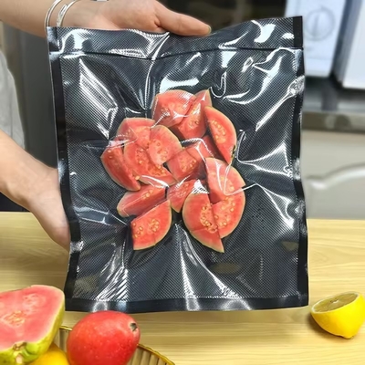 テクスチャとプレッシャー付きの真空袋 食品節約用真空シール袋 透明/黒い真空袋