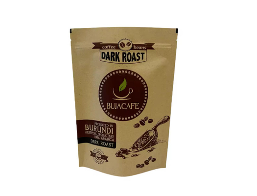 堆肥可能 生物分解可能 スタンドアップ 平底 クラフト紙 食品 梱包 ザイパー ポケット バルブ付き カスタム 印刷 コーヒー バッグ