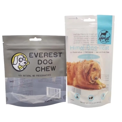 オーダーメイド ロゴ 閉め替えられる 犬用 食品袋 窓付き ザイプ袋 ペット用 スナック スタンドアップ ポック