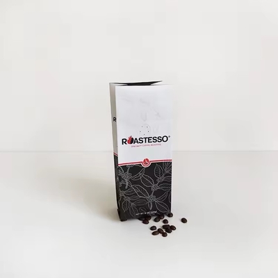 オーダーメイド 生物分解性 工場 卸売 クラフト紙 コーヒー 豆 サイド ガセット 包装 バッグ ブラック バッグ