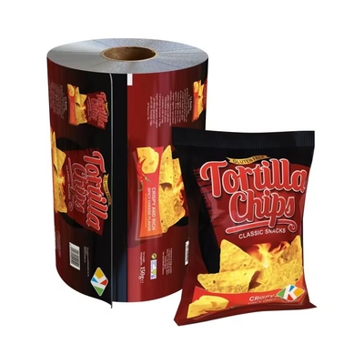 カスタム印刷 アルミホイル食品包装フィルム/プラスチックラミネートサケット プラスチックフィルムロール スナック用
