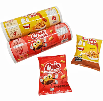 プラスチックの印刷パッケージ サケット ホットラミネーション 食品 スナック ポケット BOPP PET アルミ CPP PE ポテトチップ 密封フィルムロール