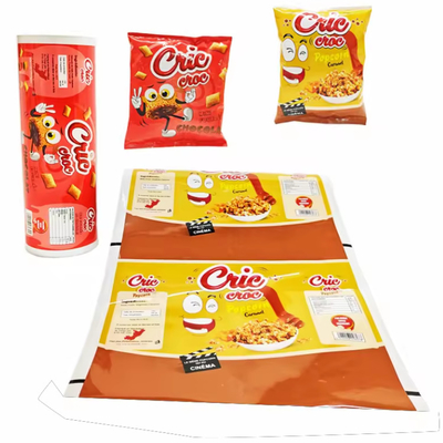 プラスチックの印刷パッケージ サケット ホットラミネーション 食品 スナック ポケット BOPP PET アルミ CPP PE ポテトチップ 密封フィルムロール