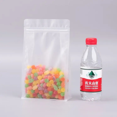 オーダーメイド フラットボトム 8 サイドシール 透明 シープロック ドライフルーツ 食品 米 梱包 プラスチック スタンドアップポック