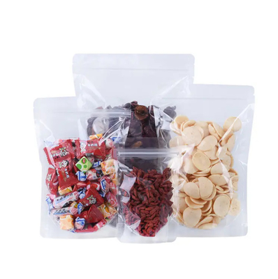 PET透明ジップロック プラスチックバッグ マイラーバッグ ジップロック スタンドアップ 食品 スパイス 粉末 包装 ポケット