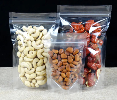 PET透明ジップロック プラスチックバッグ マイラーバッグ ジップロック スタンドアップ 食品 スパイス 粉末 包装 ポケット