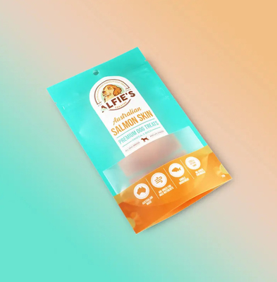 カスタムデザイン 包装 ザイパー ポケット プラスチック 包装 ポケット ロゴ ペット スナック 食品 犬 トリート 猫 プラスチック ペット スナック バッグ