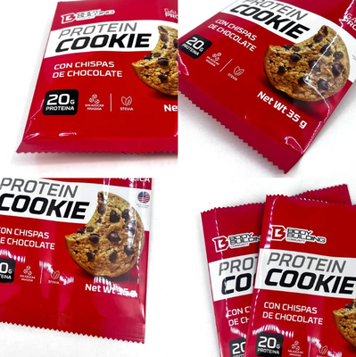 カスタムデザイン 高品質 35g クッキーパッケージング バッグ ラミネート バックシール バッグ 防湿 枕袋 タンパク質
