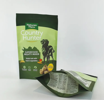 オーダーメイド印刷 プラスチック袋 大型 5kg 10kg 15kg スタンドアップポック マイラー 再利用可能 ザイプ 犬 ペット 食品 梱包袋