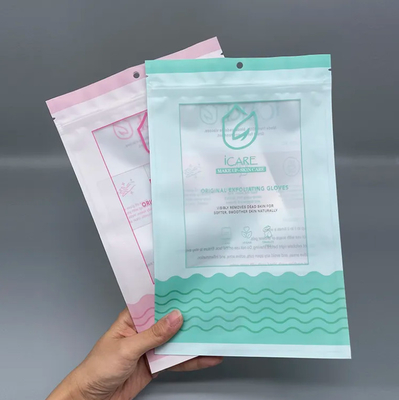 透明手袋 包装 ブラインド用 凍結式ジッパーバッグ 化粧品 プラスチック マイラージップロックバッグ 三面シール