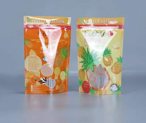 パーソナル印刷 スタンドアップ 閉められる Ziplock 透明な窓付き プラスチック包装袋 身体スクラブ 浴塩の梱包
