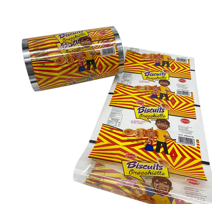 カスタムプリント ジェリーバッグ スナック パッケージ 自動 ジャガイモチップ パッケージ ロール 層 PE 食品 パッケージ ロール フィルム