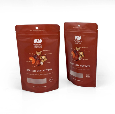 カスタム印刷 アルミホイル袋 ビスケット ナッツ 茶 コーヒー 食品 包装 プラスチック ザップ スタンドアップ ポケット