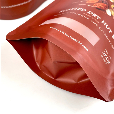 カスタム印刷 アルミホイル袋 ビスケット ナッツ 茶 コーヒー 食品 包装 プラスチック ザップ スタンドアップ ポケット