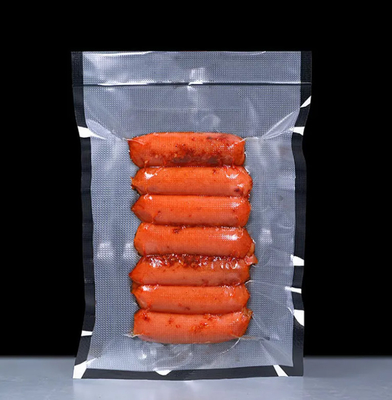 中国 サプライヤー 卸売 真空シール バッグ 質感 凸字 黒 透明 食品 梱包 真空シール バッグ