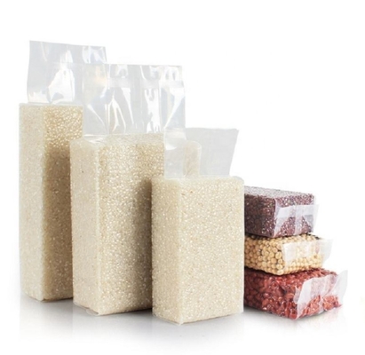 カスタマイズされた食品グレードのプラスチック,純アルミ,透明な3面密閉真空袋,蒸気袋,食品保管パッケージ