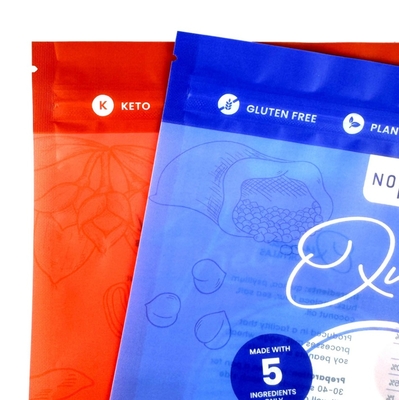 トリサイドシールバッグ,食品グレードポリエチレンプラスチックバッグ,窓と再利用可能なビスケットジッパー