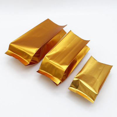 カスタムロゴサイドガセットフラットボトムスタンドアップポーチアルミホイルティーバッグヒートシールCPP & PEプラスチック食品包装