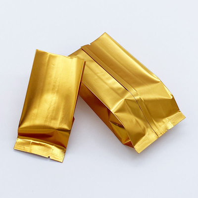 カスタムロゴサイドガセットフラットボトムスタンドアップポーチアルミホイルティーバッグヒートシールCPP & PEプラスチック食品包装