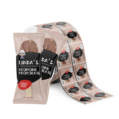 カスタム印刷食品包装 プラスチックロールフィルム アイスクリーム包装 アルミニウムホイル ラミネートロールフィルム