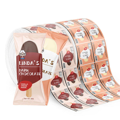 カスタム印刷食品包装 プラスチックロールフィルム アイスクリーム包装 アルミニウムホイル ラミネートロールフィルム