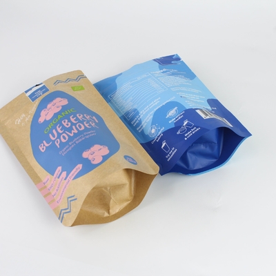 卸売カスタムロゴ直立バッグ、食品グレード包装袋、再封可能な粉末包装袋