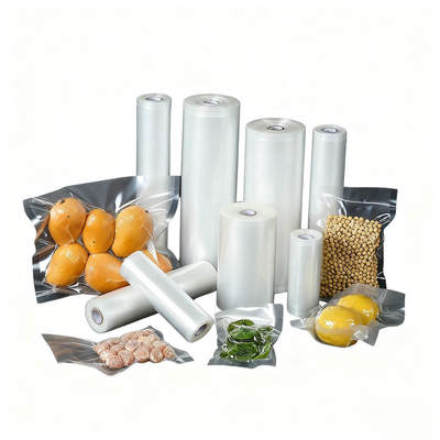 Custom Printed Wholesale Transparent Nylon Vacuum Bag One Side Clear Pouch For Meat Or Vegetables