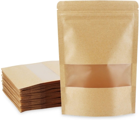 食品包装はジッパー袋のEcoの窓が付いている友好的で永続的な袋袋を立てる