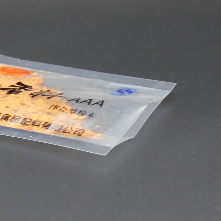 エコフレンドリー カスタム印刷 プラスチック小袋 調味料 香辛料 砂糖 3 面密封 透明食品包装袋