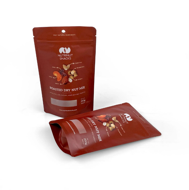 カスタム印刷 アルミホイル袋 ビスケット ナッツ 茶 コーヒー 食品 包装 プラスチック ザップ スタンドアップ ポケット