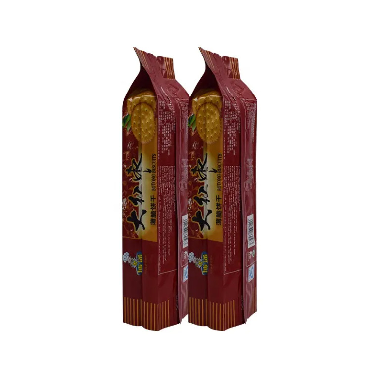 カスタムプリント プラスチック スナック 乾燥食品 サイド ガセット ポッチ マイラー クッキー ビスケット パッケージ バッグ