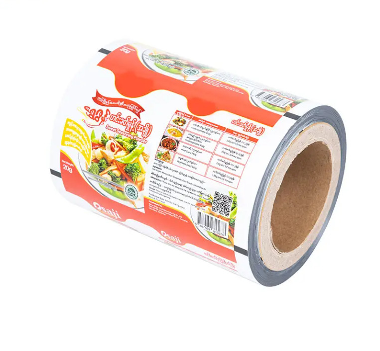 カスタムプリント 自動梱包フィルム アルミホイル印刷 鶏粉調味料 スナック チップス 食品 梱包ロールフィルム