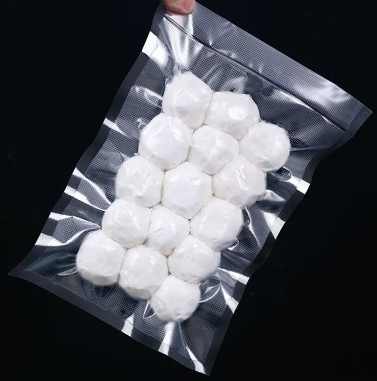 中国 サプライヤー 卸売 真空シール バッグ 質感 凸字 黒 透明 食品 梱包 真空シール バッグ