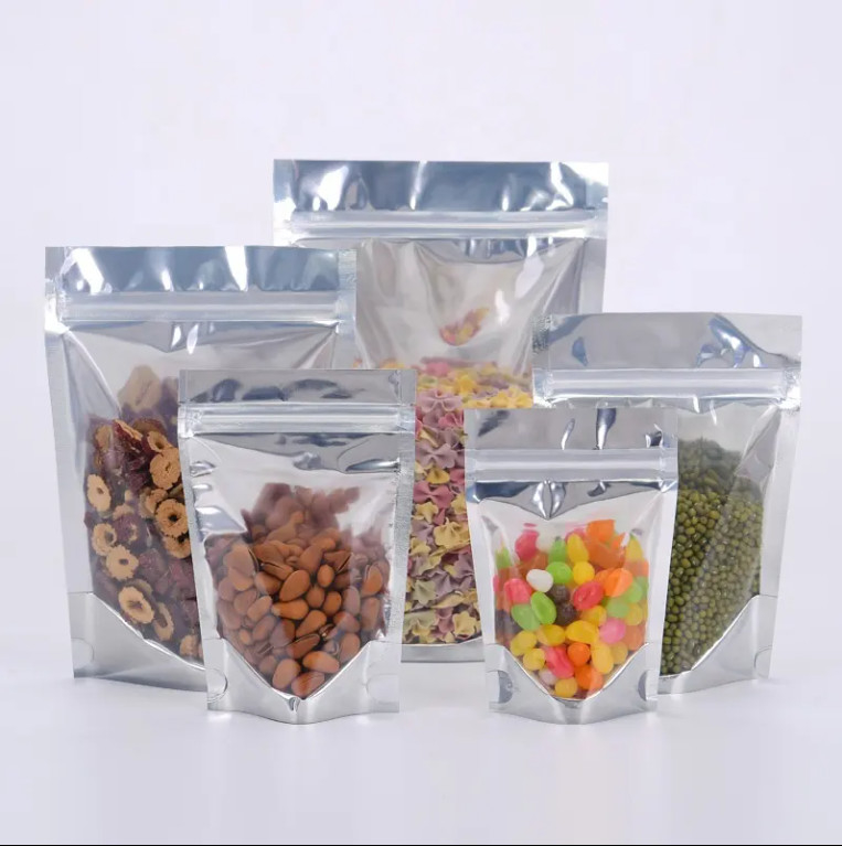 鮮やかな再利用可能ラミネートアルミホイル 食品配送 Ziplock バッグ 陰陽 立立ポケット